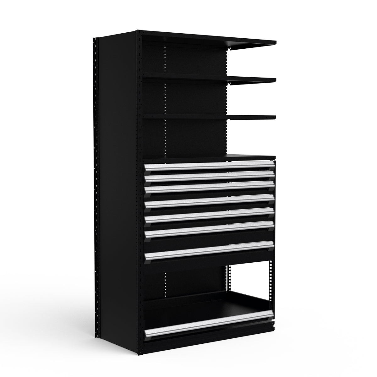 Shelving with Drawers - 48"H Drawer Bank - 7 drawers (Add-On)