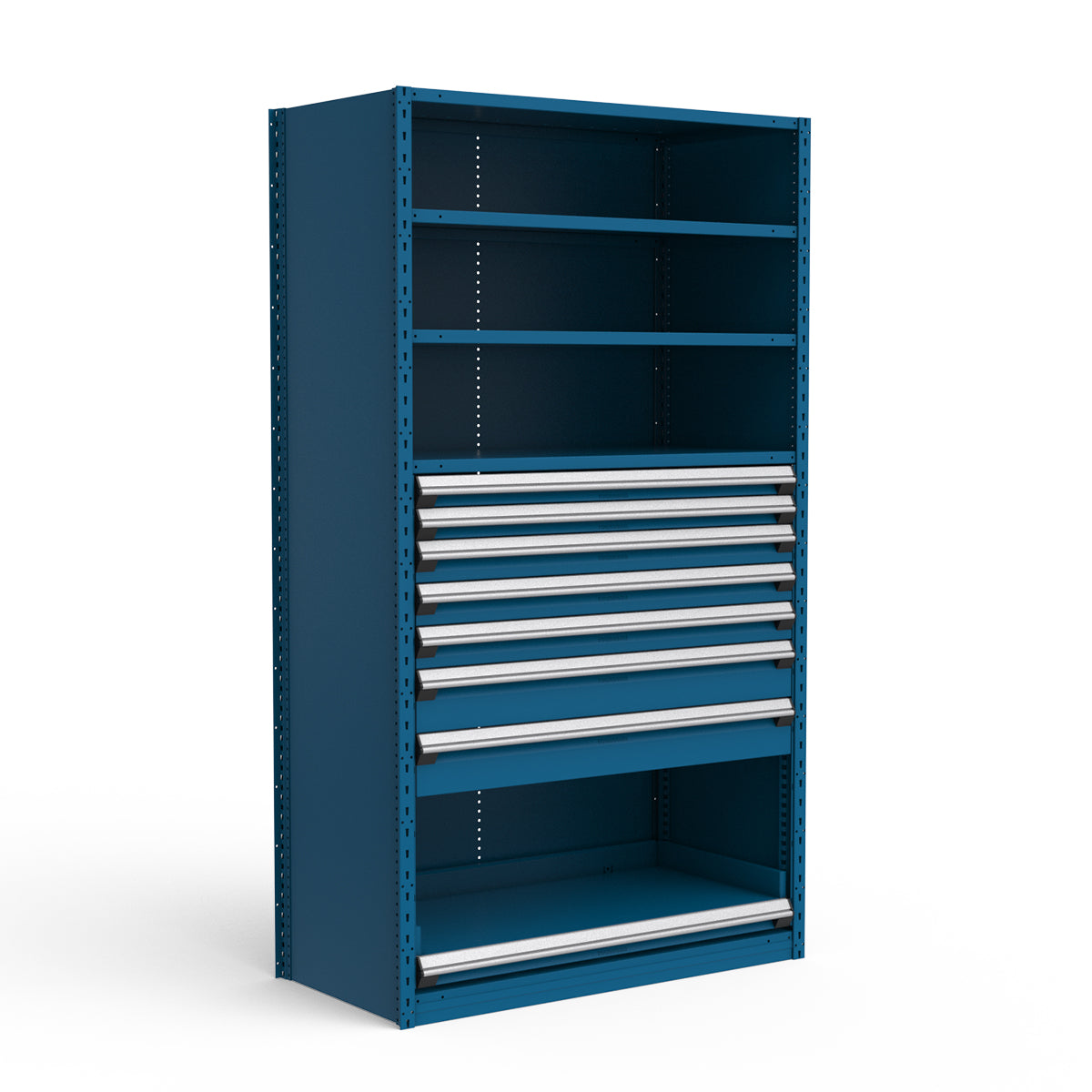 Shelving with Drawers - 48"H Drawer Bank - 7 drawers (Starter)