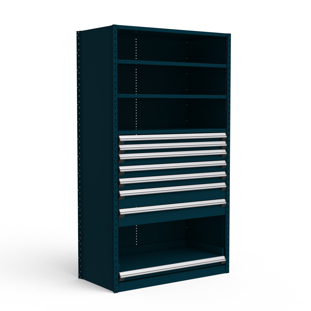 Shelving with Drawers - 48"H Drawer Bank - 7 drawers (Starter)