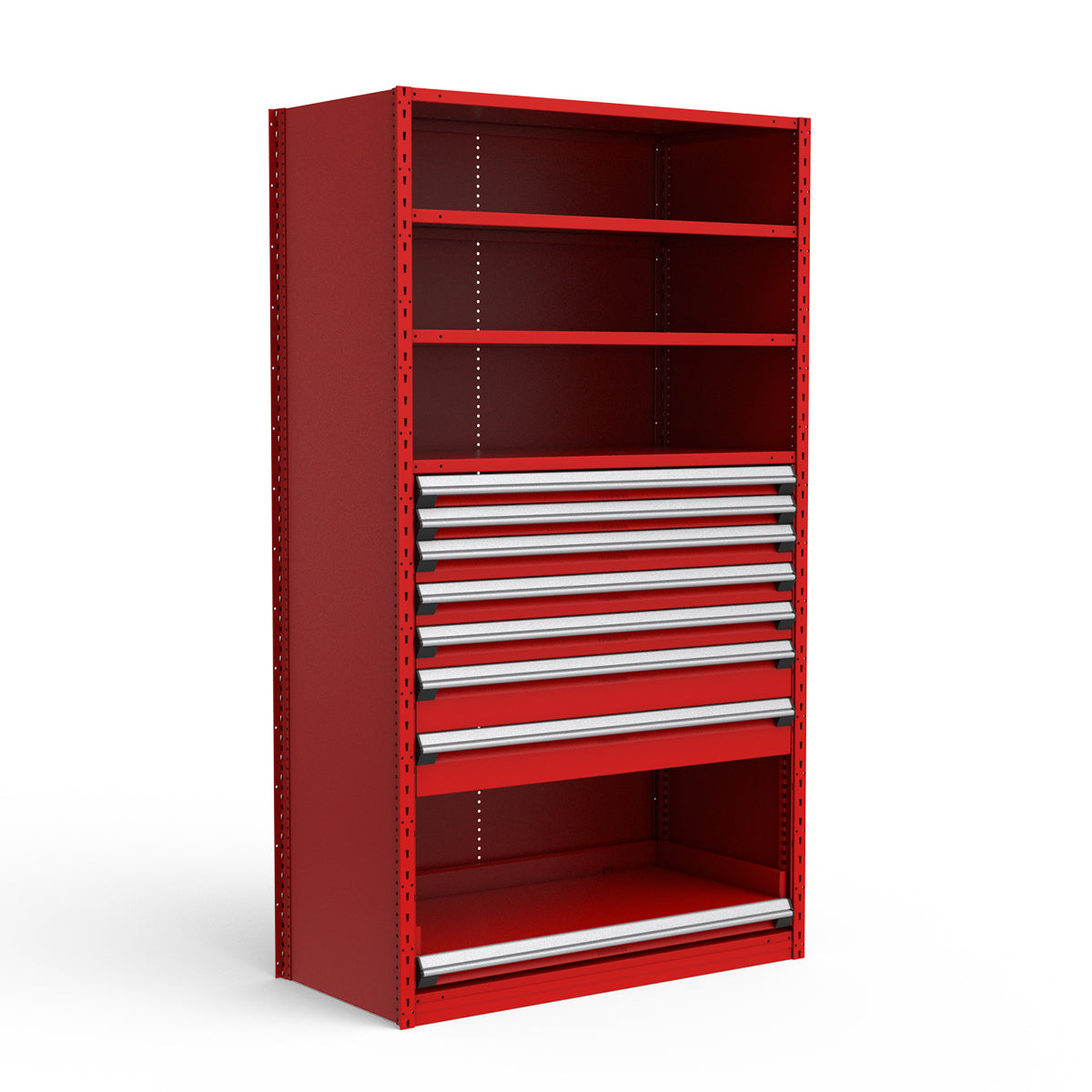 Shelving with Drawers - 48"H Drawer Bank - 7 drawers (Starter)