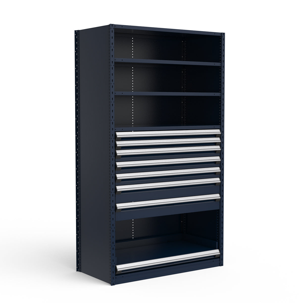 Shelving with Drawers - 48"H Drawer Bank - 7 drawers (Starter)
