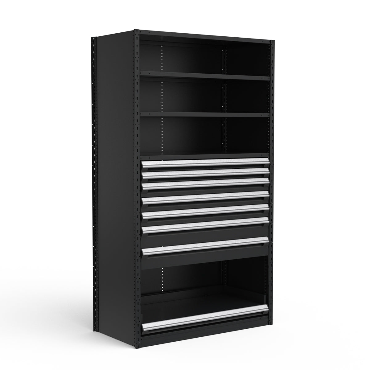 Shelving with Drawers - 48"H Drawer Bank - 7 drawers (Starter)
