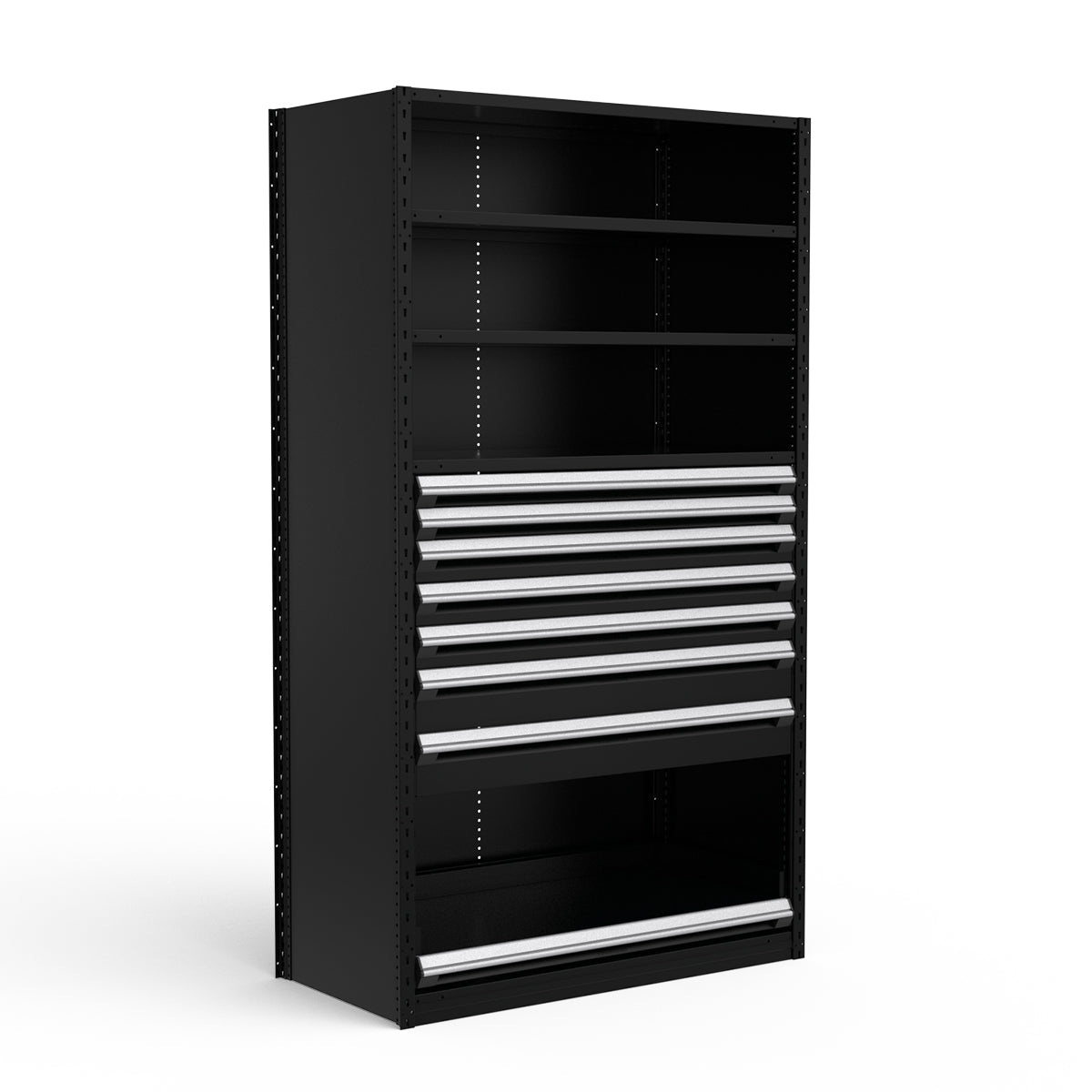 Shelving with Drawers - 48"H Drawer Bank - 7 drawers (Starter)