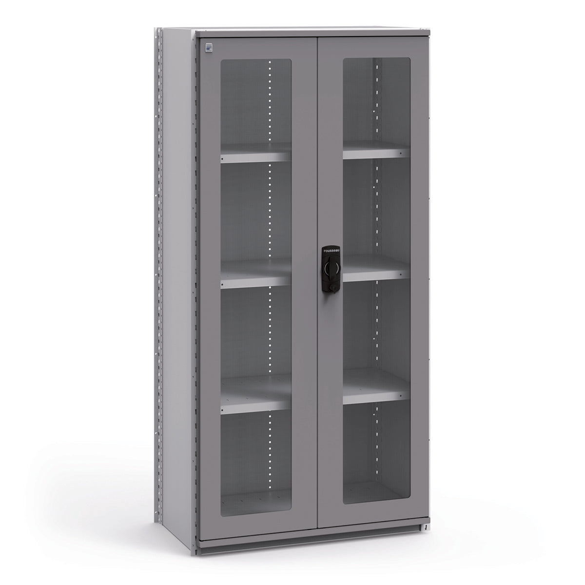 Shelving Accessories - Polycarbonate Doors with Frame - Safety hasp