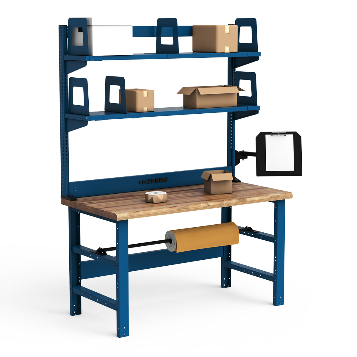Workstations - 60"W x 30"D x 82"H - Laminated Wood Top