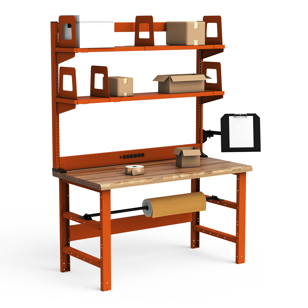 Workstations - 60"W x 30"D x 82"H - Laminated Wood Top
