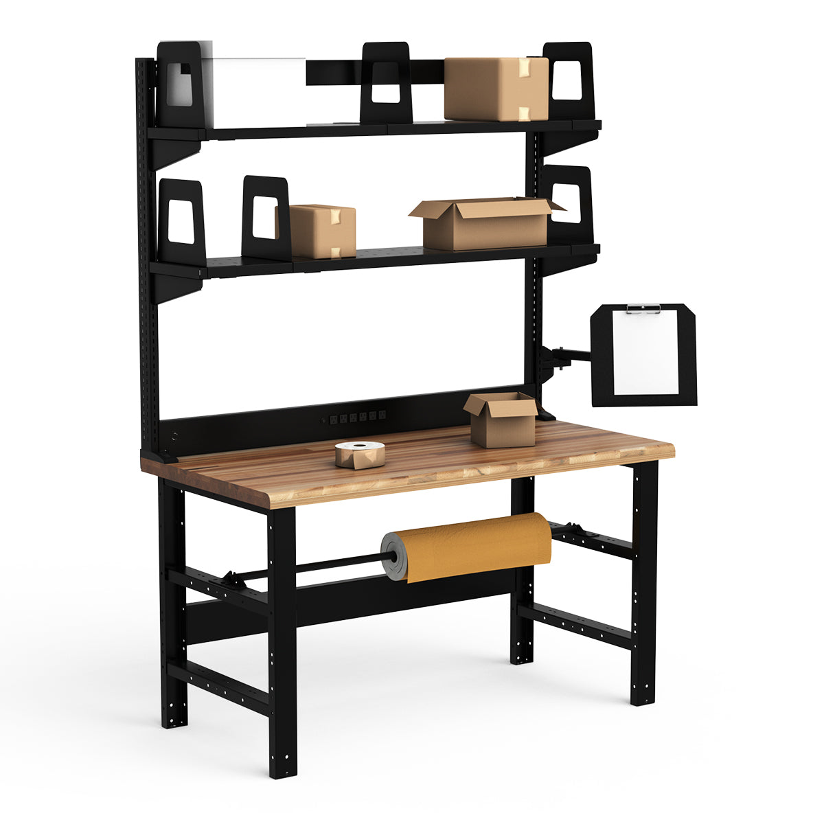 Workstations - 60"W x 30"D x 82"H - Laminated Wood Top