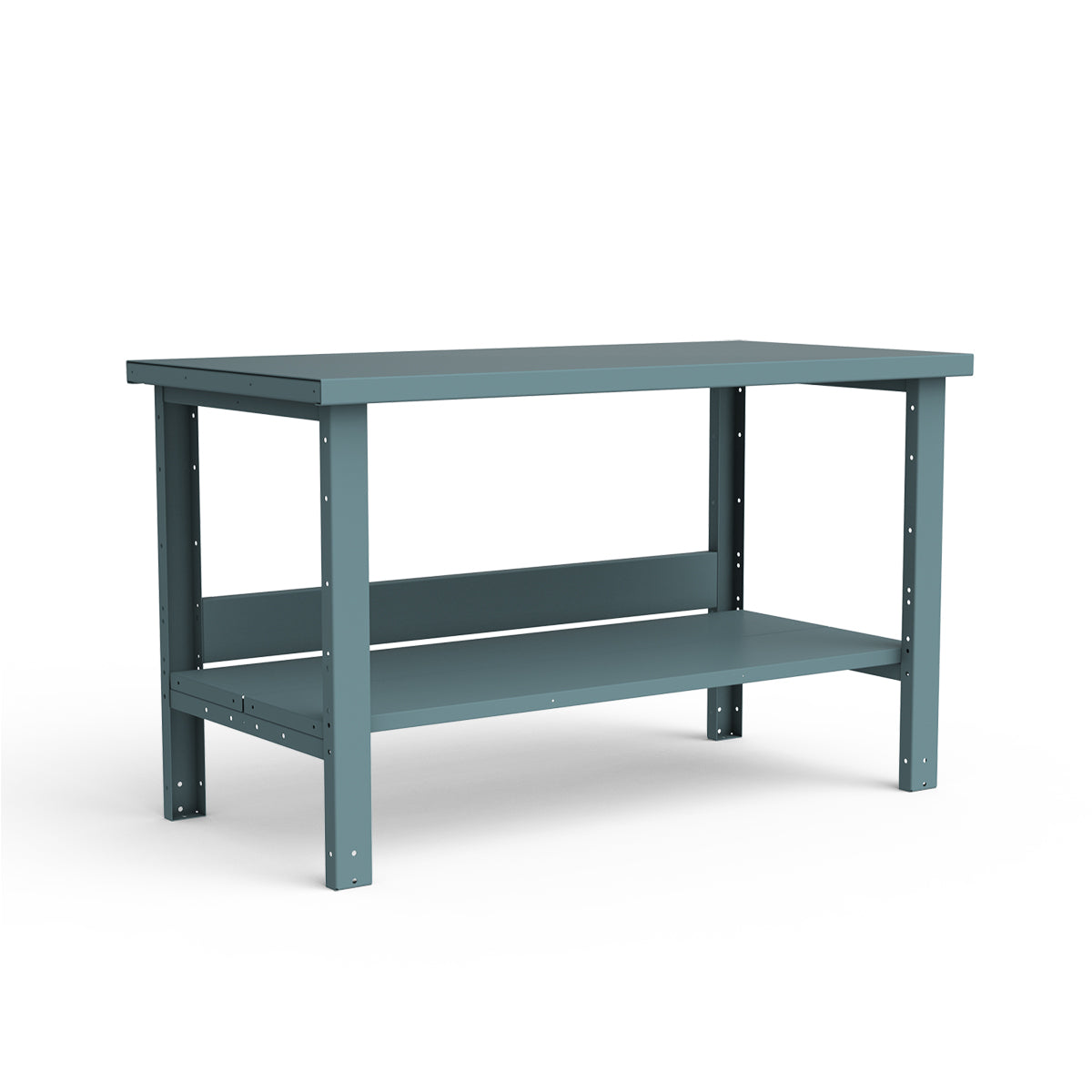 Stationary Workbench - 60"W x 30"D x 34"H - Painted Steel Top