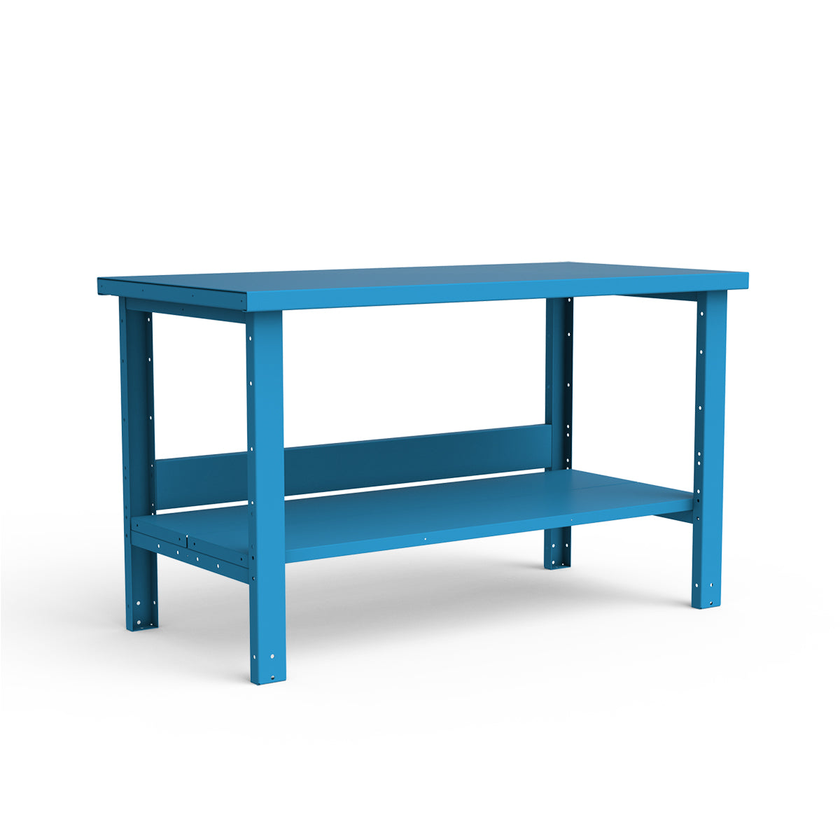 Stationary Workbench - 60"W x 30"D x 34"H - Painted Steel Top