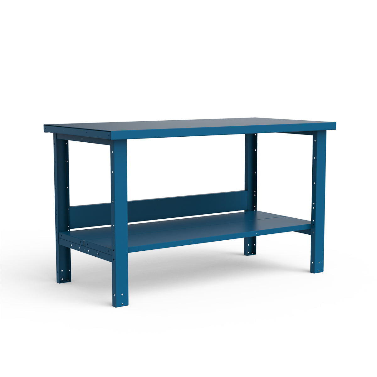 Stationary Workbench - 60"W x 30"D x 34"H - Painted Steel Top