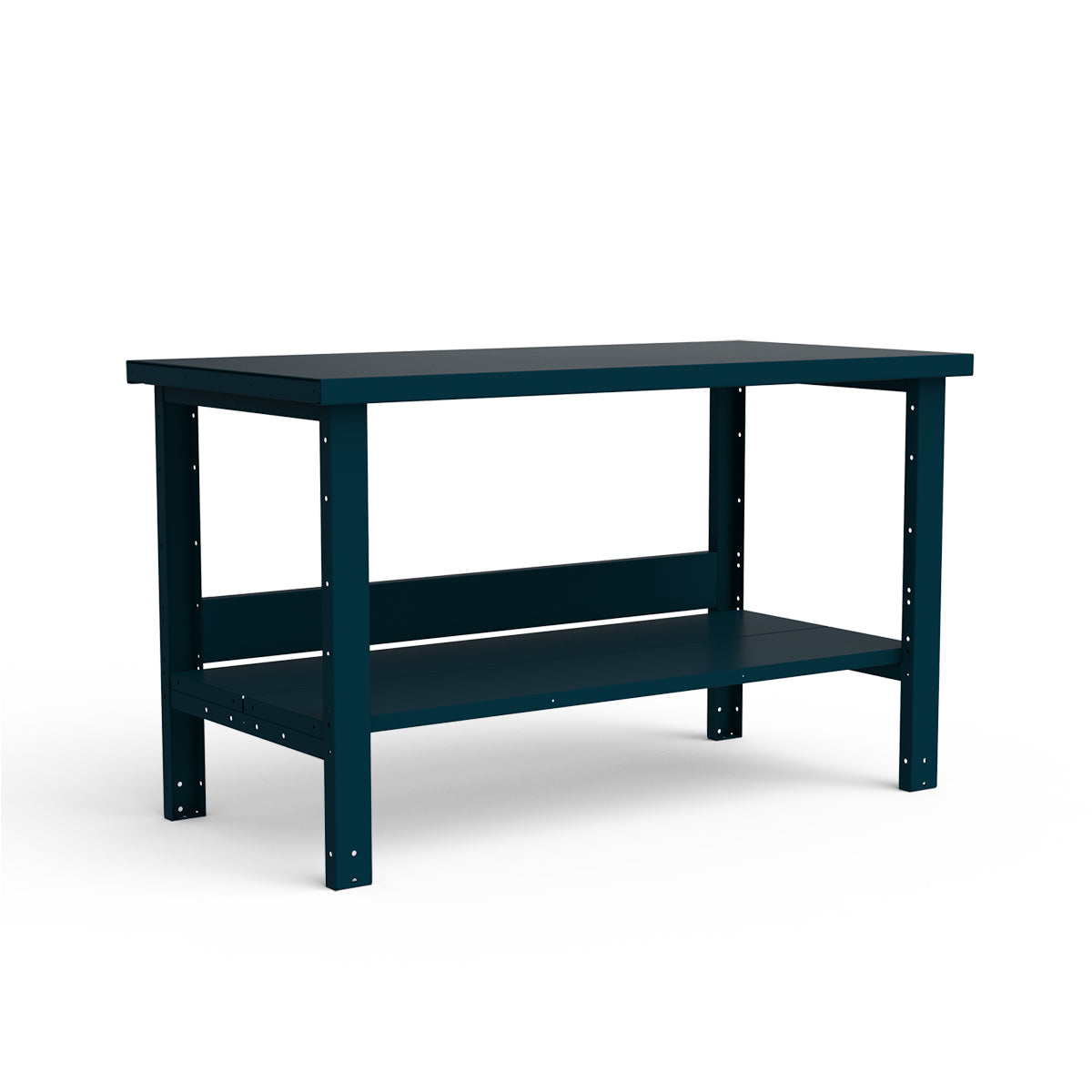 Stationary Workbench - 60"W x 30"D x 34"H - Painted Steel Top