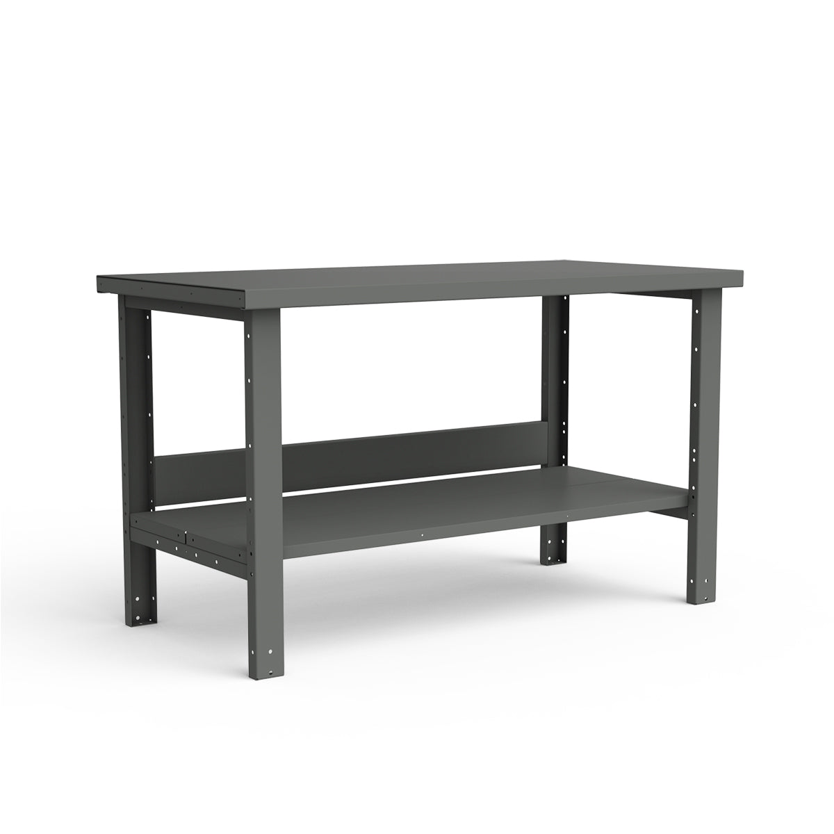 Stationary Workbench - 60"W x 30"D x 34"H - Painted Steel Top