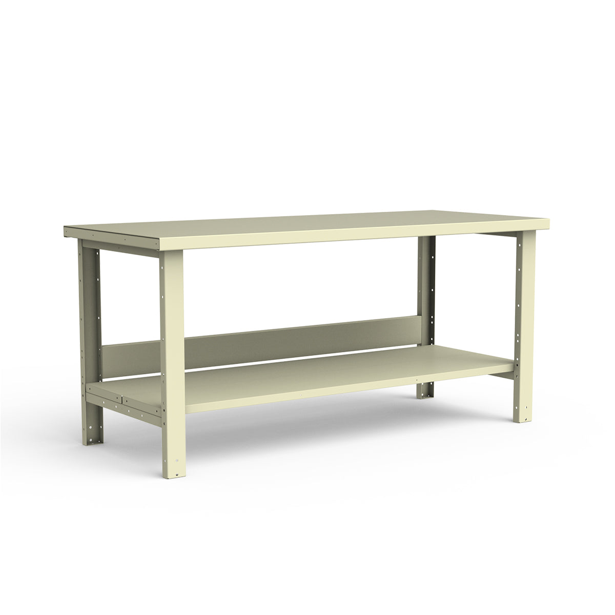 Stationary Workbench - 72"W x 30"D x 34"H - Painted Steel Top