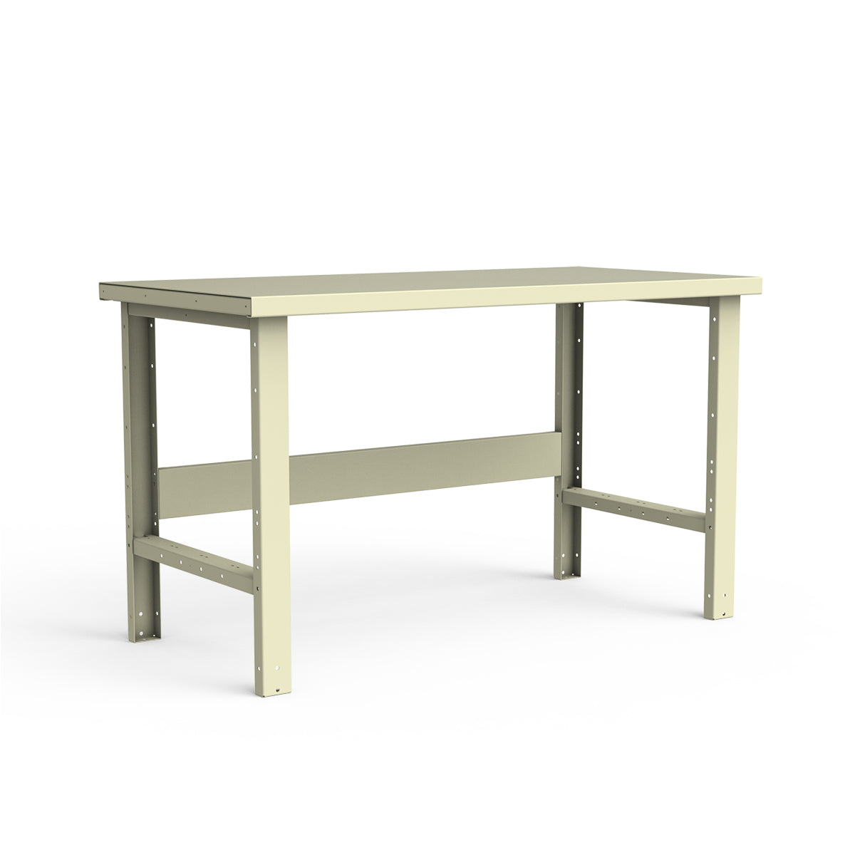 Stationary Workbench - 60"W x 30"D x 34"H - Painted Steel Top