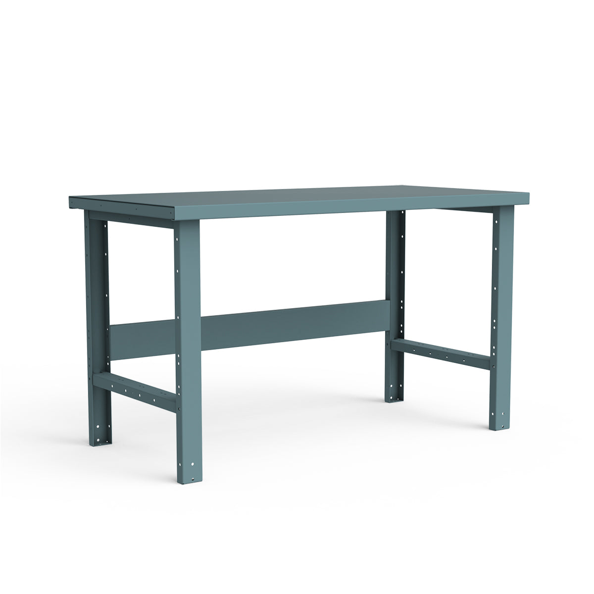 Stationary Workbench - 60"W x 30"D x 34"H - Painted Steel Top