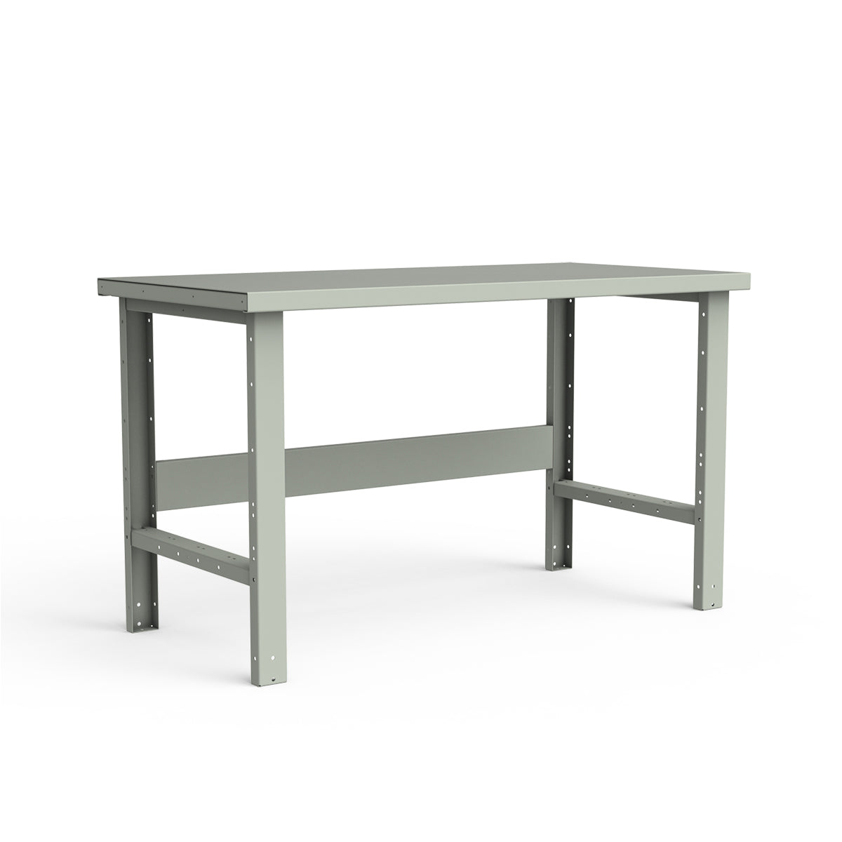 Stationary Workbench - 60"W x 30"D x 34"H - Painted Steel Top