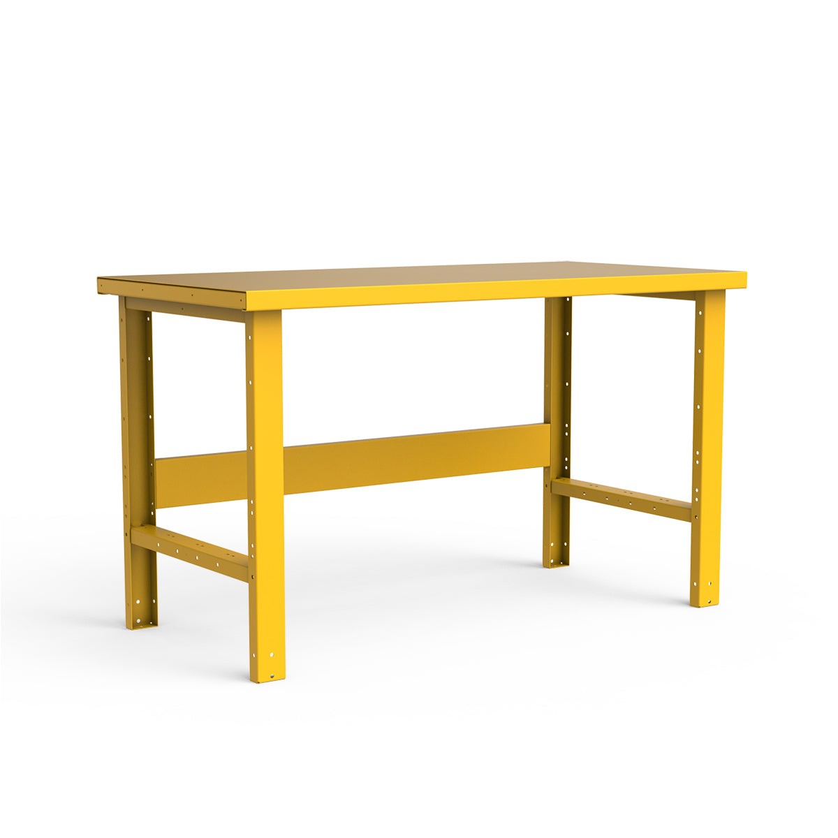 Stationary Workbench - 60"W x 30"D x 34"H - Painted Steel Top