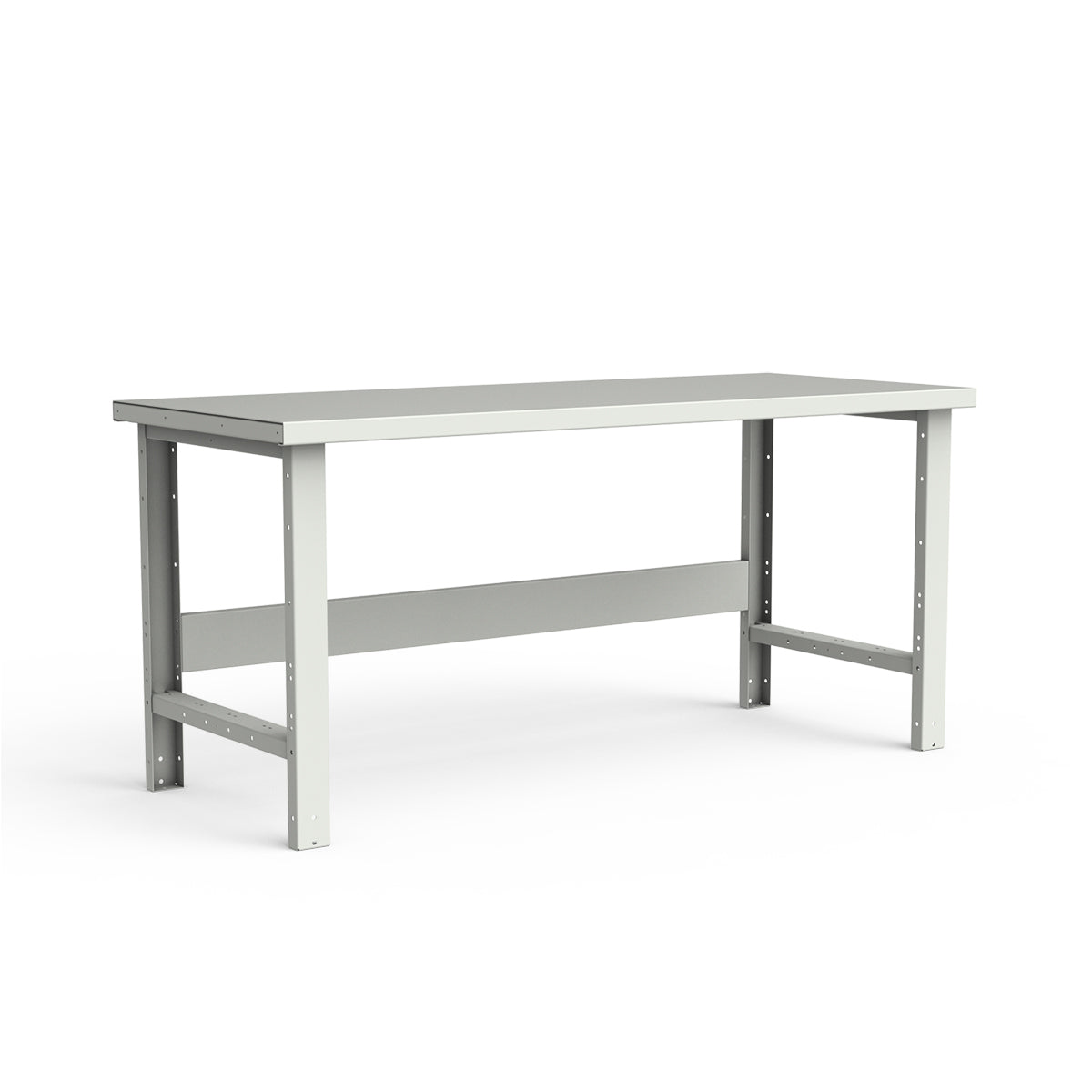 Stationary Workbench - 72"W x 30"D x 34"H - Painted Steel Top