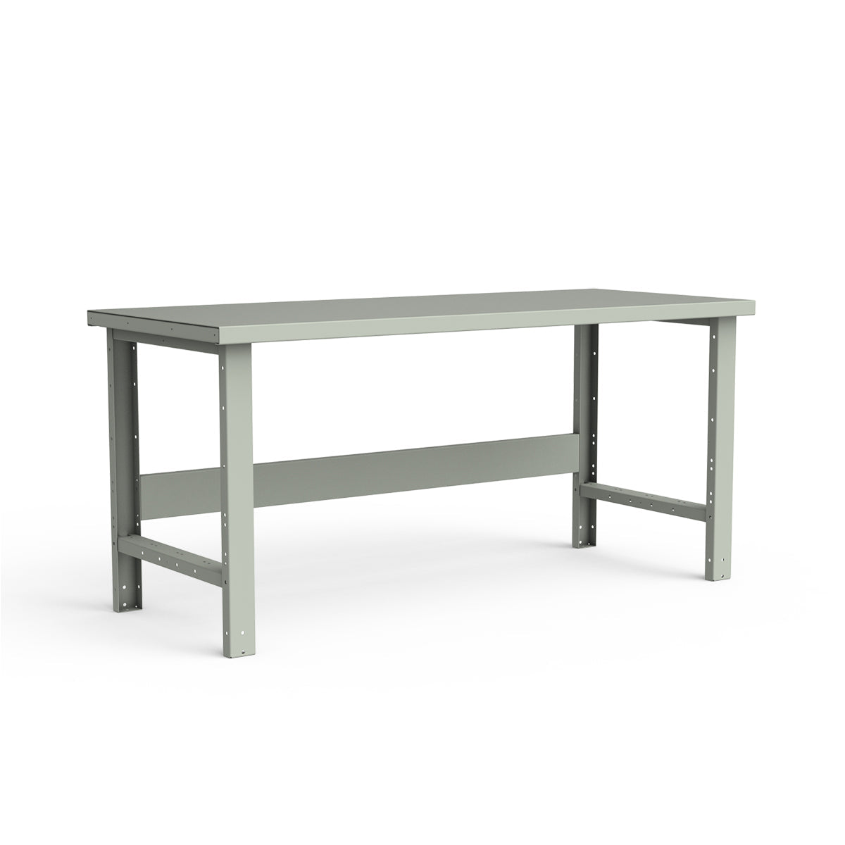 Stationary Workbench - 72"W x 30"D x 34"H - Painted Steel Top