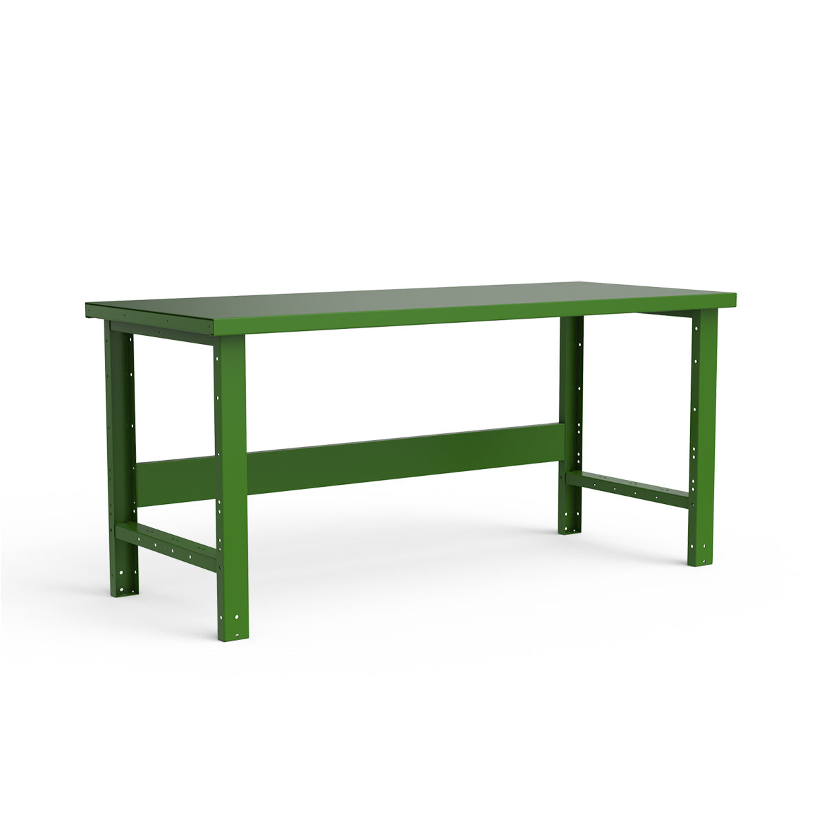 Stationary Workbench - 72"W x 30"D x 34"H - Painted Steel Top