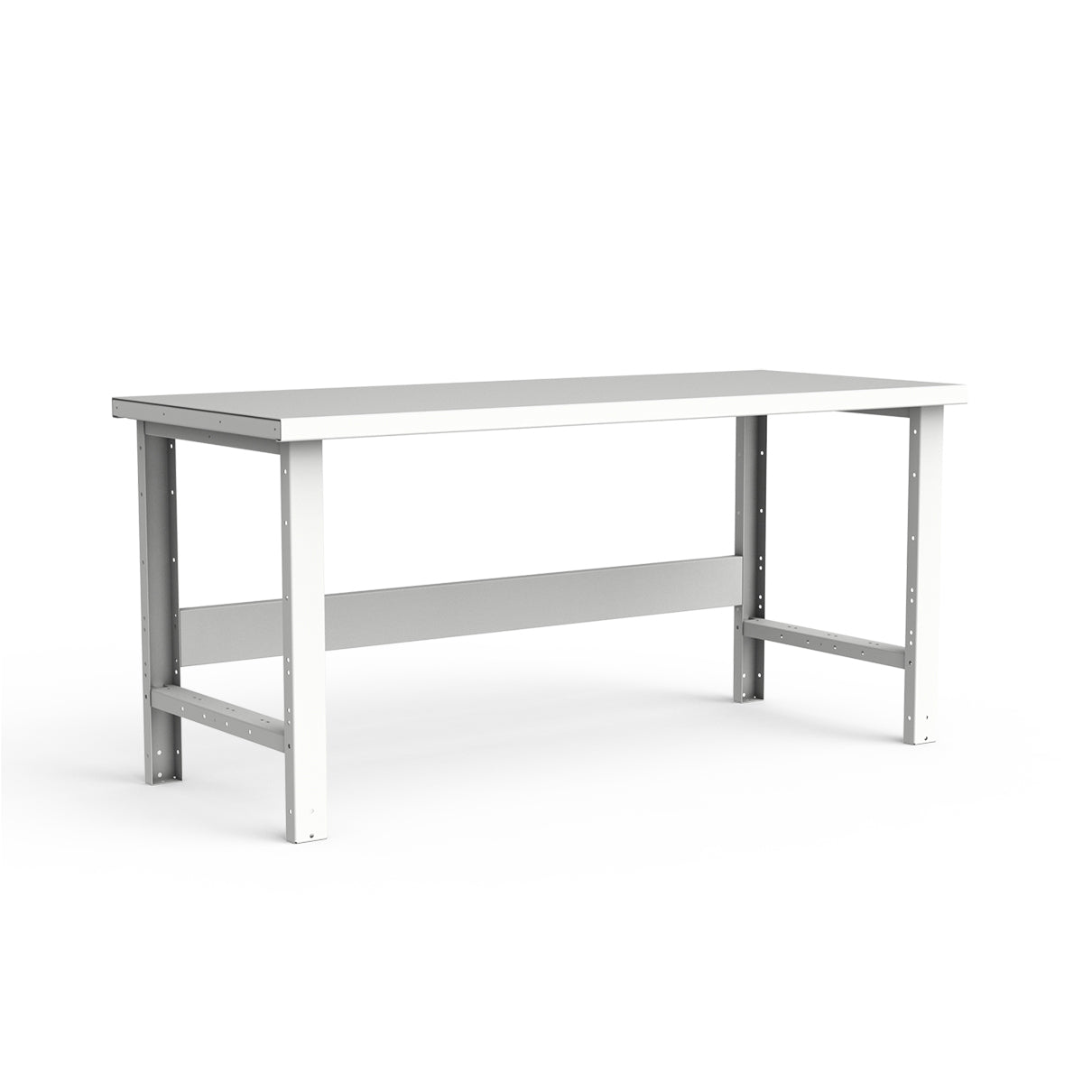 Stationary Workbench - 72"W x 30"D x 34"H - Painted Steel Top