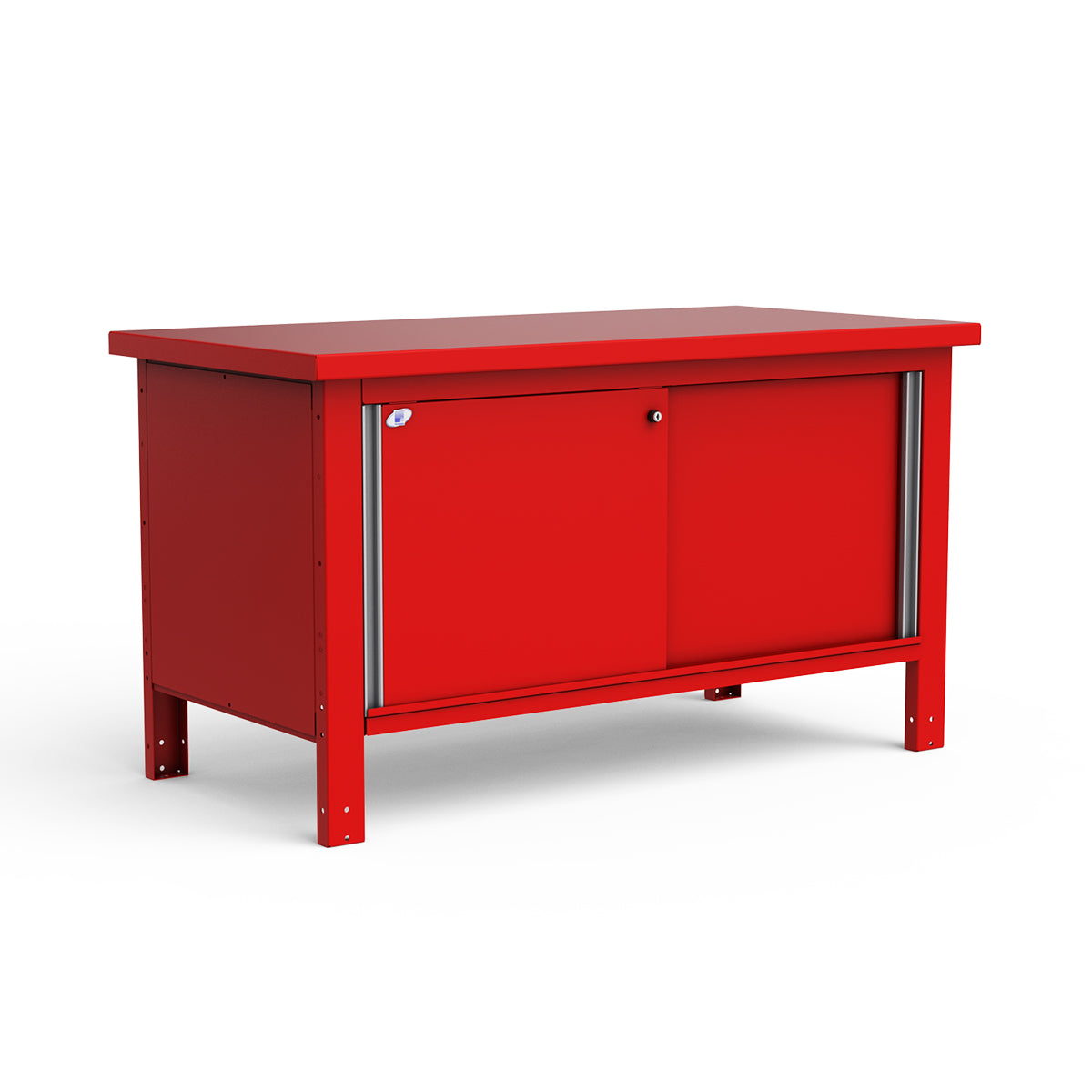 Stationary Workbench - 60"W x 30"D x 34"H - Painted Steel Top