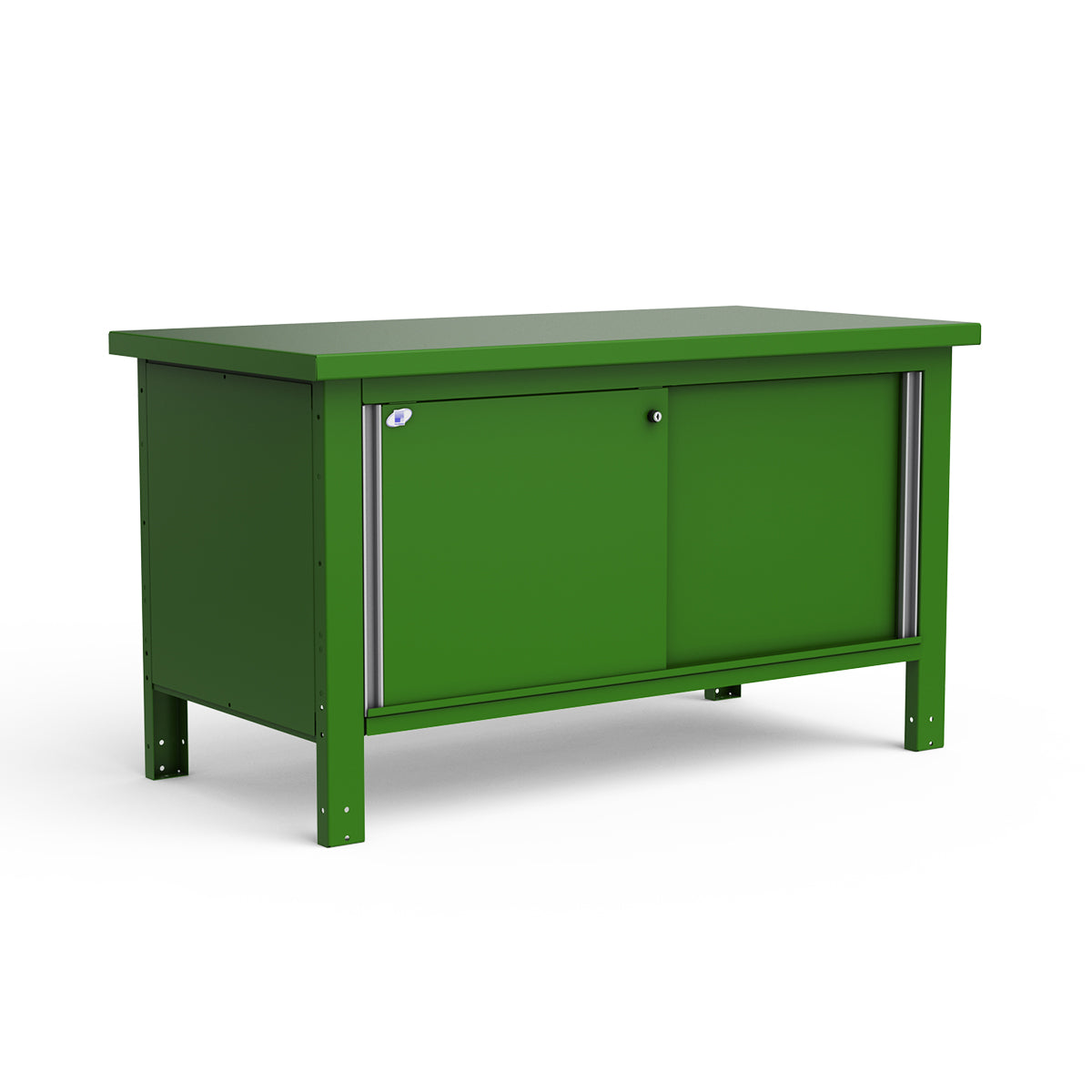 Stationary Workbench - 60"W x 30"D x 34"H - Painted Steel Top