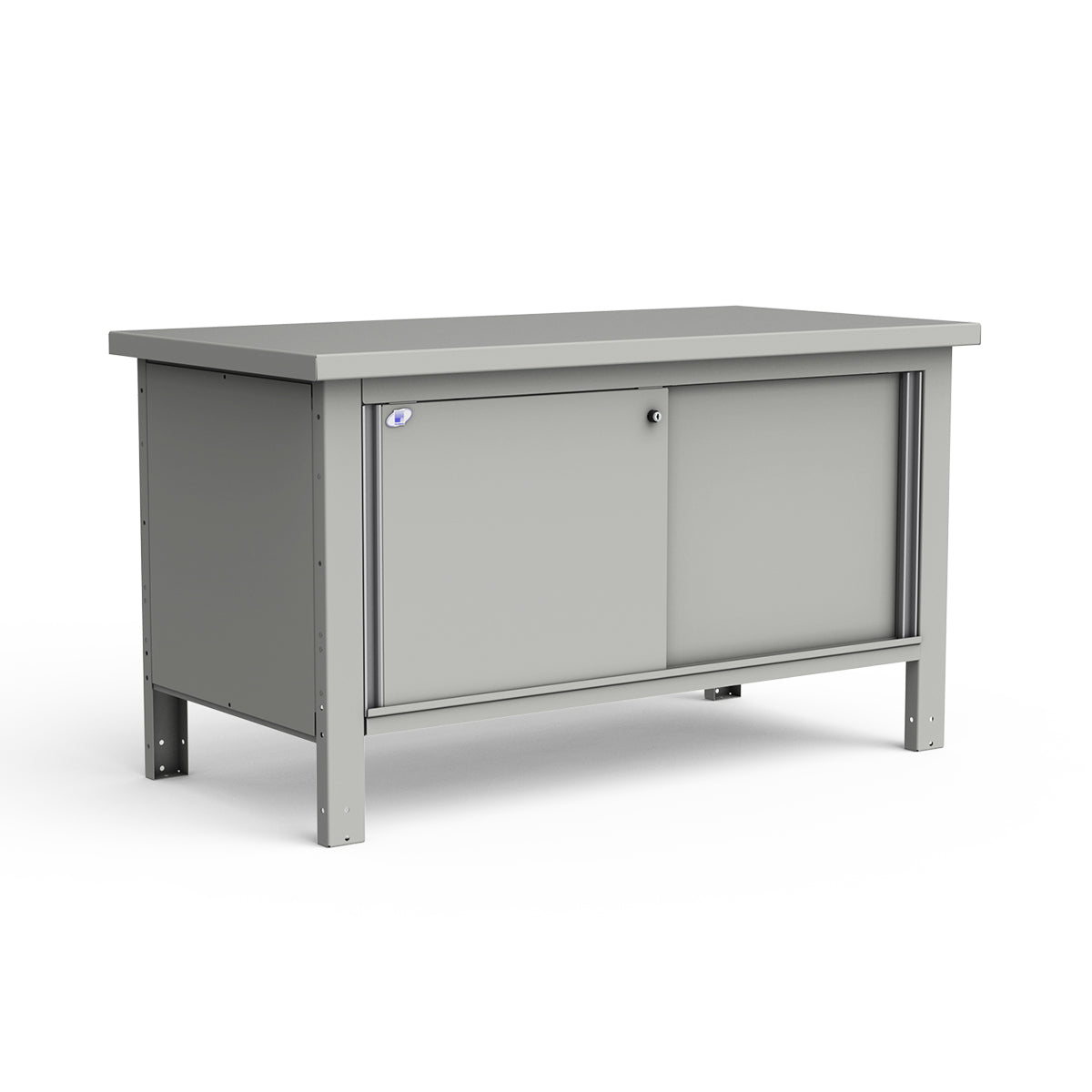 Stationary Workbench - 60"W x 30"D x 34"H - Painted Steel Top