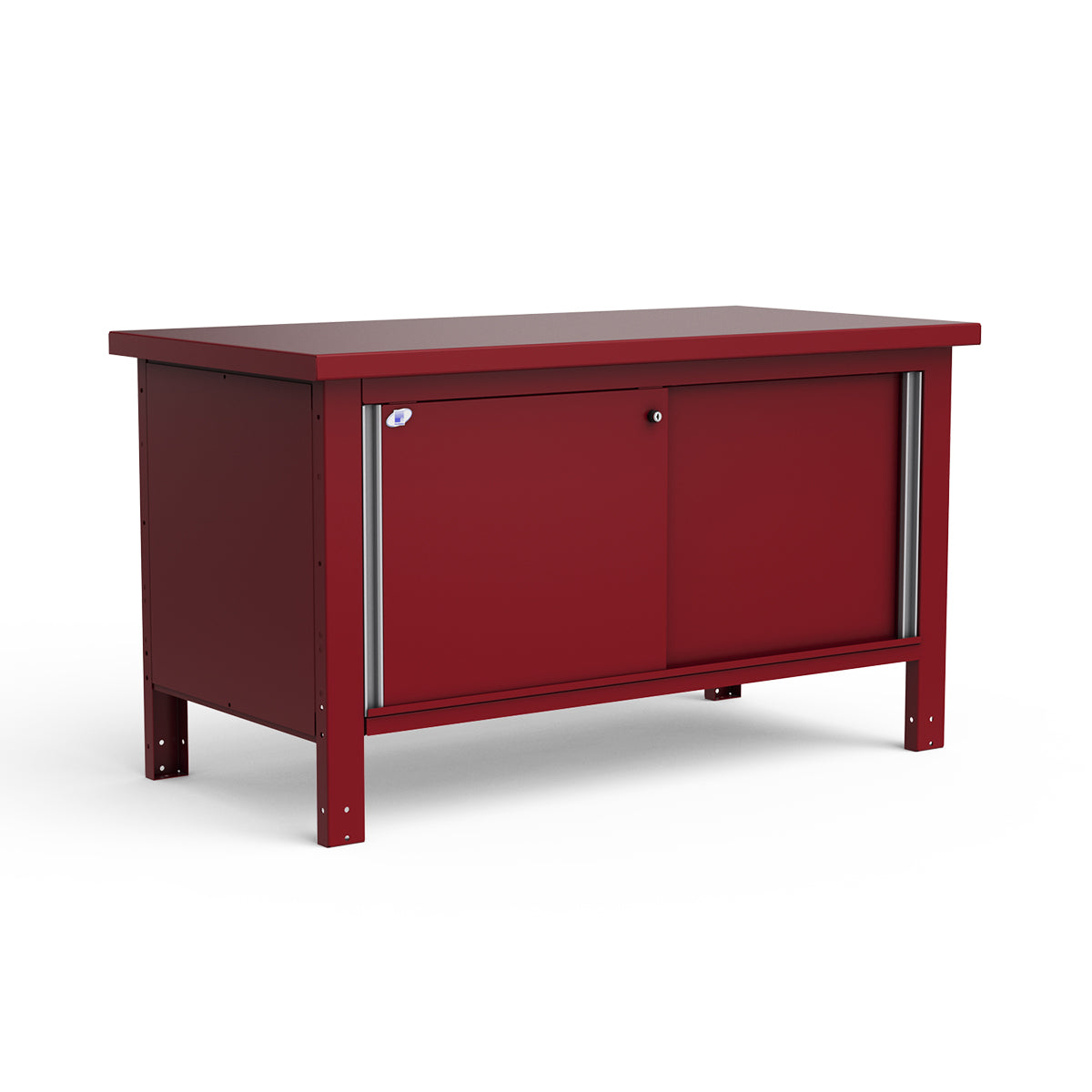 Stationary Workbench - 60"W x 30"D x 34"H - Painted Steel Top