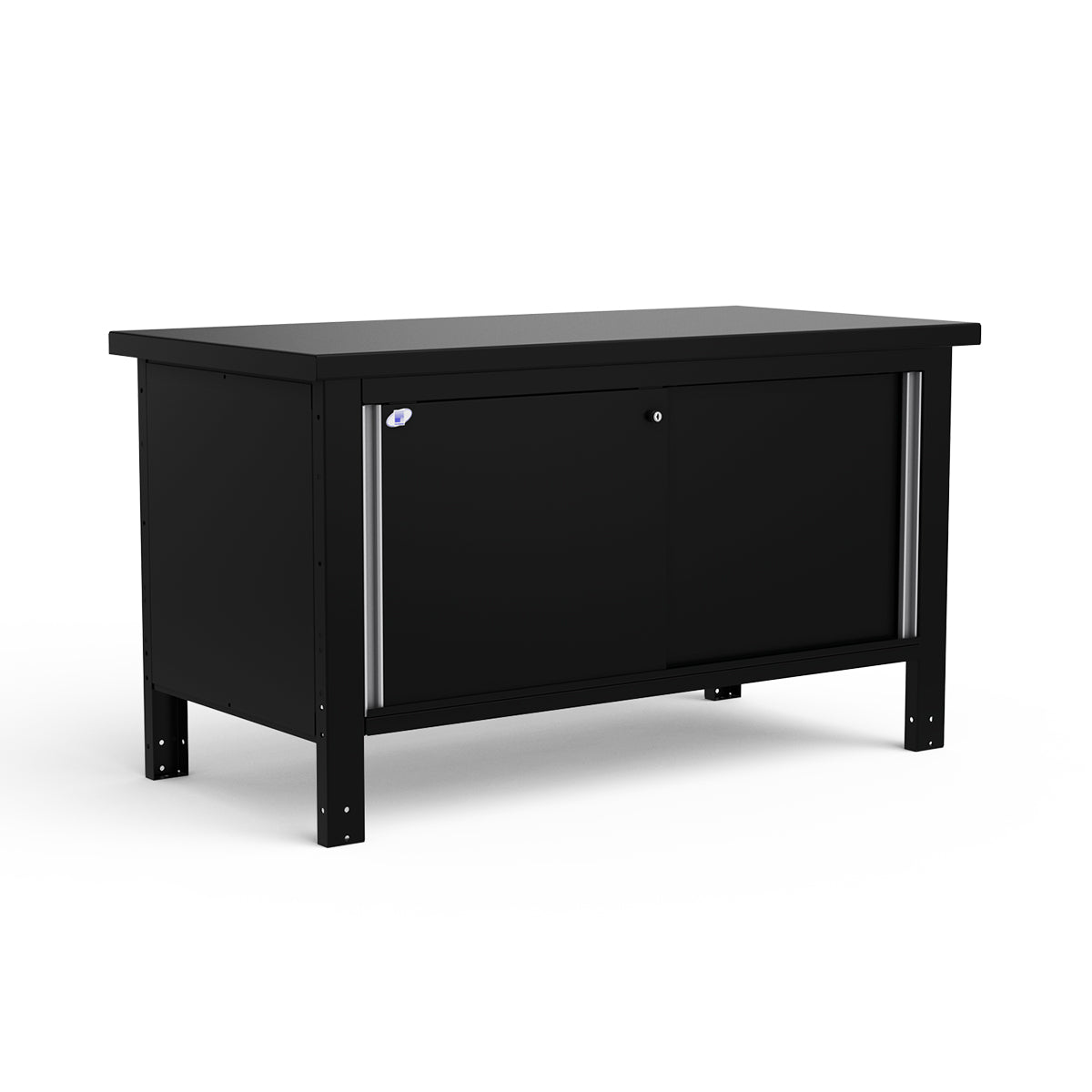 Stationary Workbench - 60"W x 30"D x 34"H - Painted Steel Top