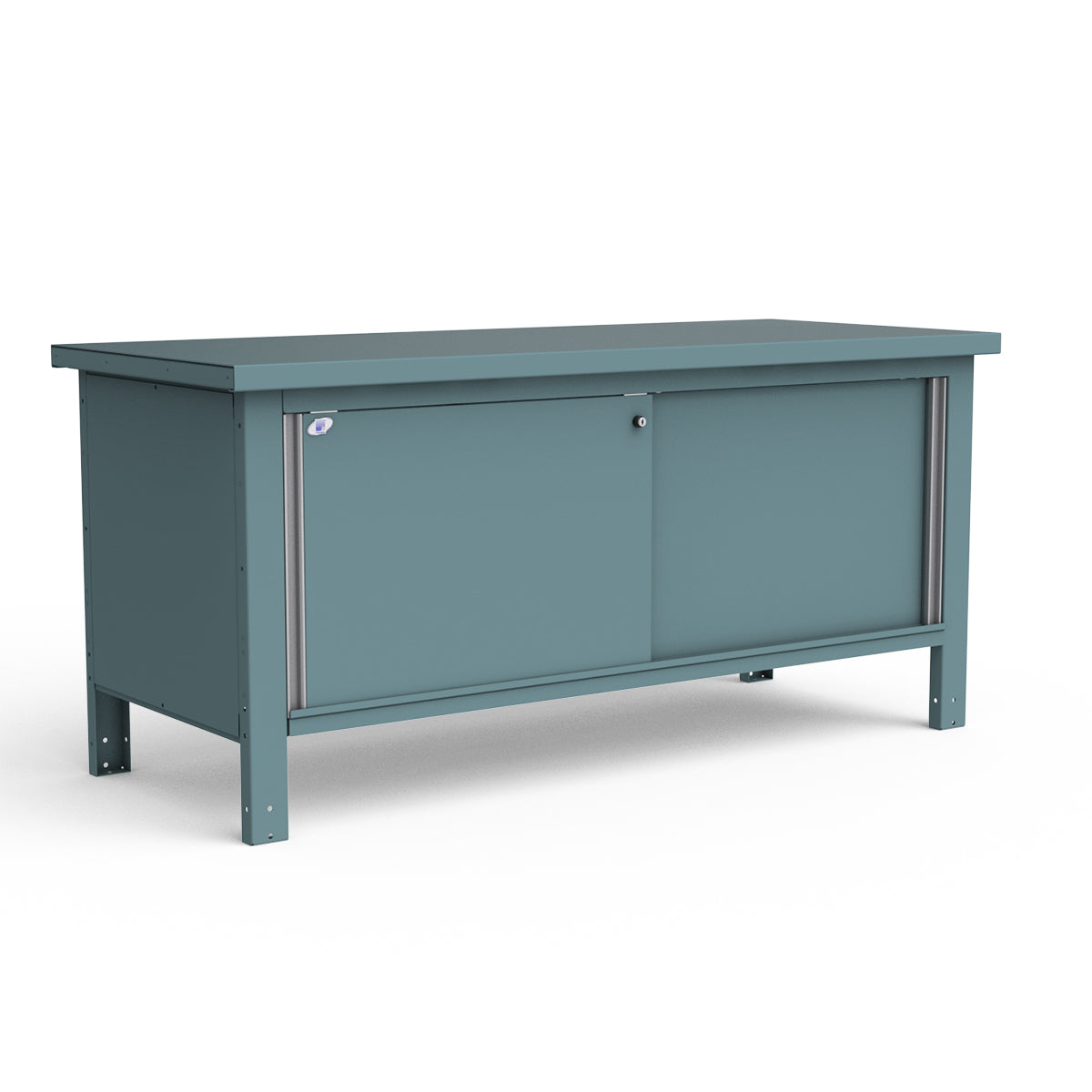 Stationary Workbench - 72"W x 30"D x 34"H - Painted Steel Top