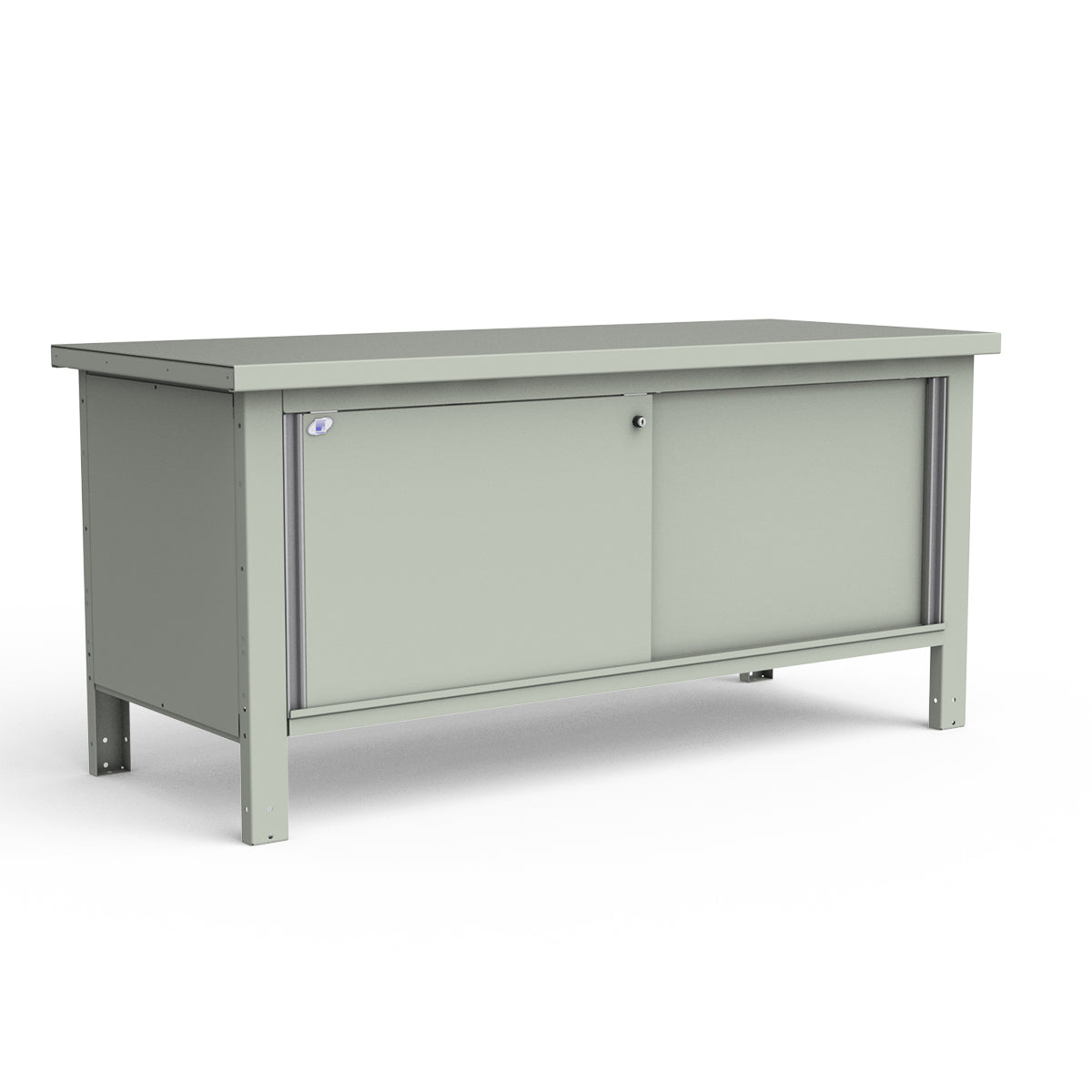 Stationary Workbench - 72"W x 30"D x 34"H - Painted Steel Top