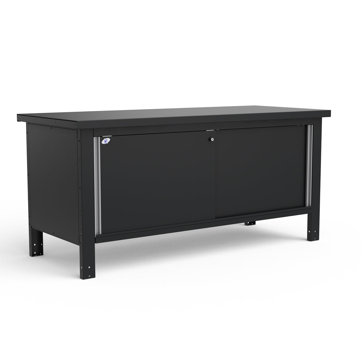 Stationary Workbench - 72"W x 30"D x 34"H - Painted Steel Top