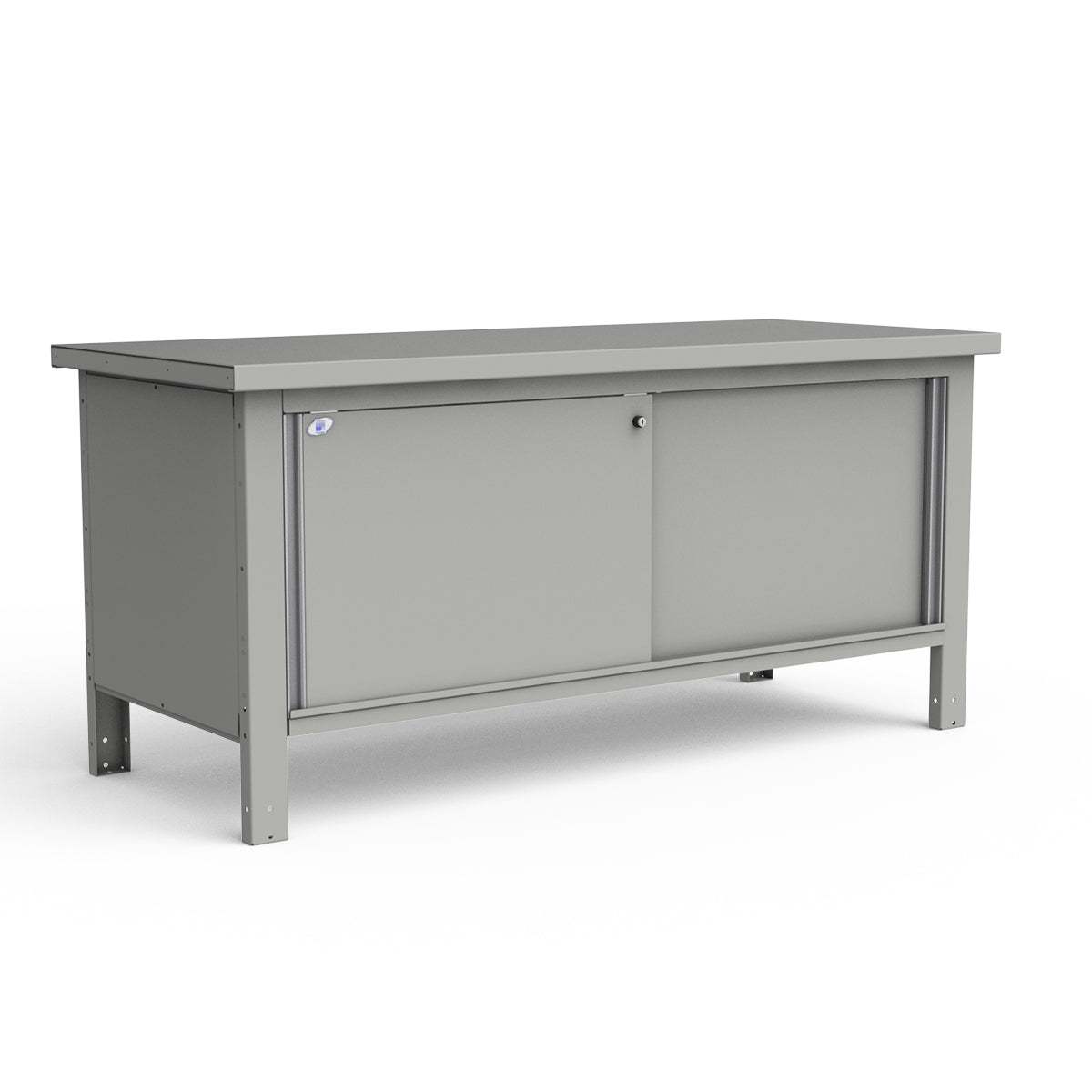 Stationary Workbench - 72"W x 30"D x 34"H - Painted Steel Top