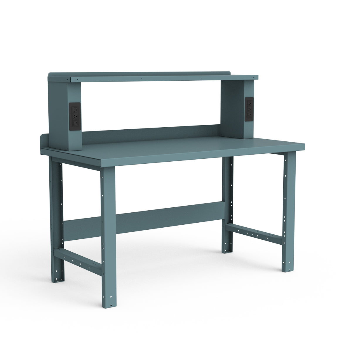 Stationary Workbench - 60"W x 30"D x 34"H - Painted Steel Top
