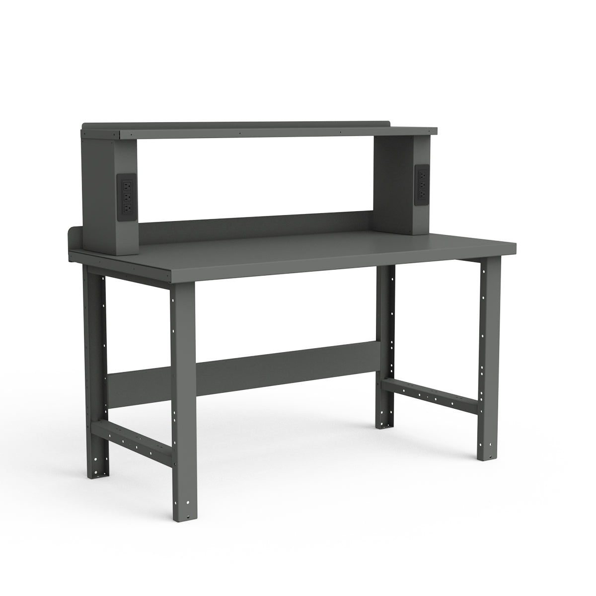 Stationary Workbench - 60"W x 30"D x 34"H - Painted Steel Top