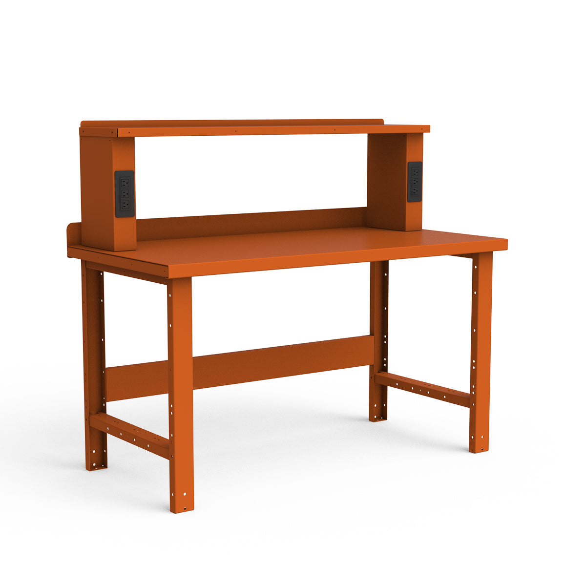 Stationary Workbench - 60"W x 30"D x 34"H - Painted Steel Top