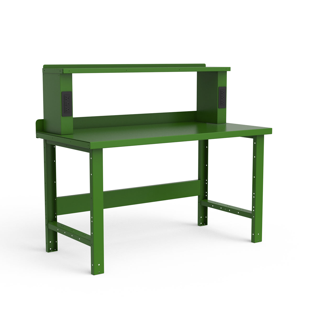 Stationary Workbench - 60"W x 30"D x 34"H - Painted Steel Top