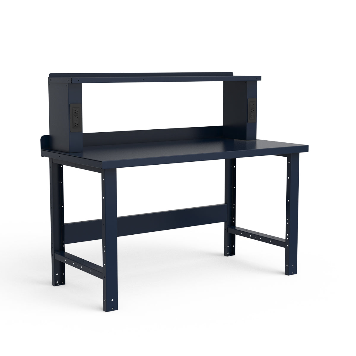 Stationary Workbench - 60"W x 30"D x 34"H - Painted Steel Top
