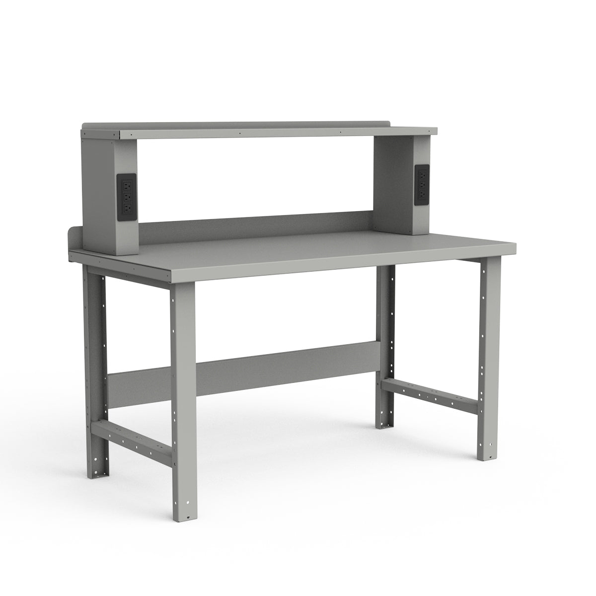 Stationary Workbench - 60"W x 30"D x 34"H - Painted Steel Top