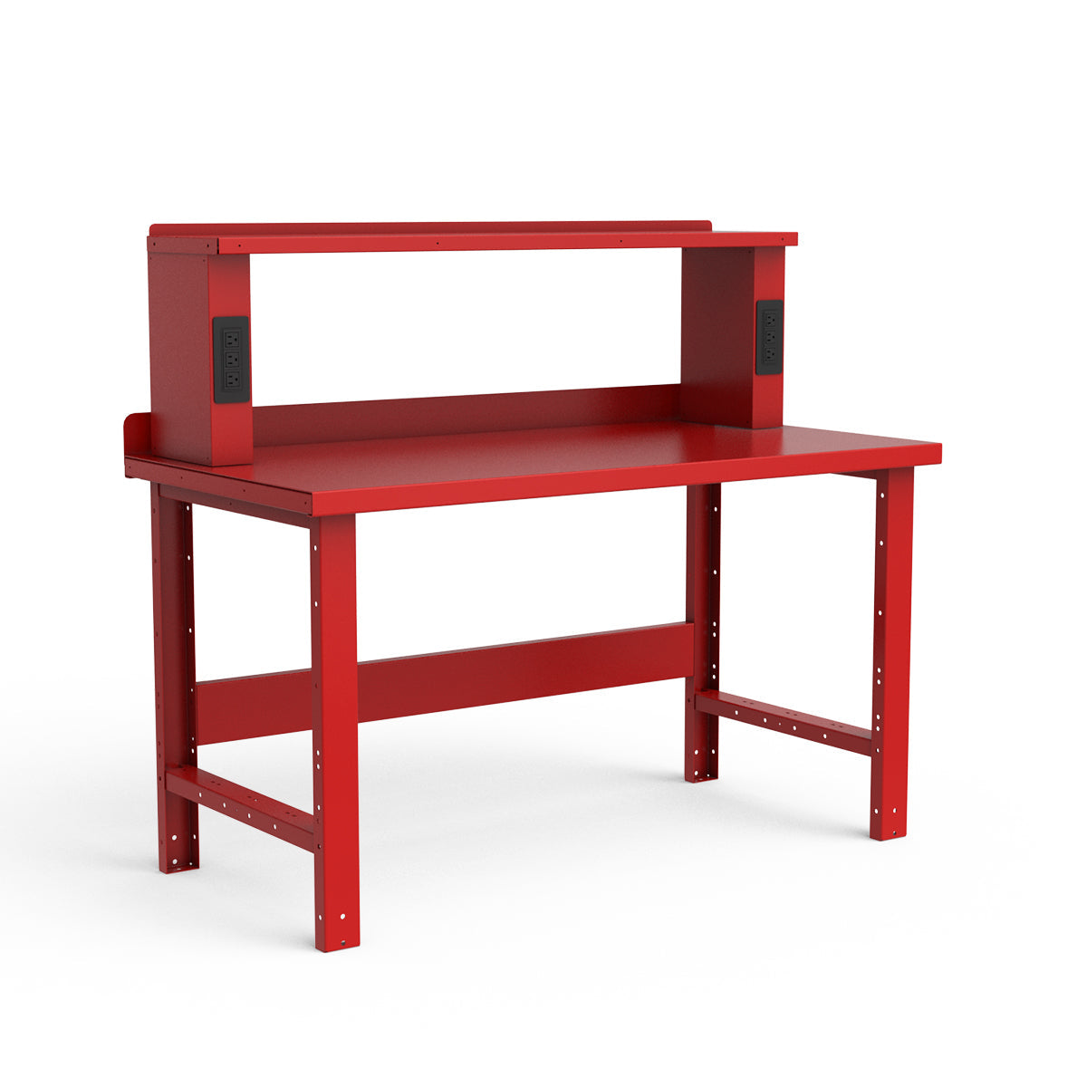 Stationary Workbench - 60"W x 30"D x 34"H - Painted Steel Top