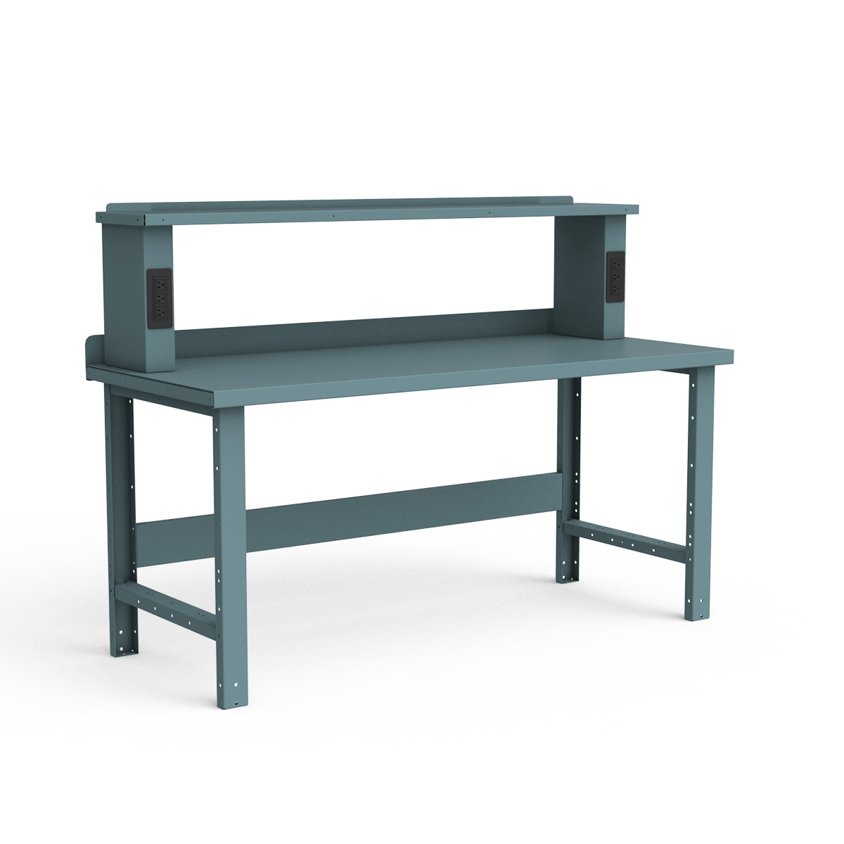 Stationary Workbench - 72"W x 30"D x 34"H - Painted Steel Top