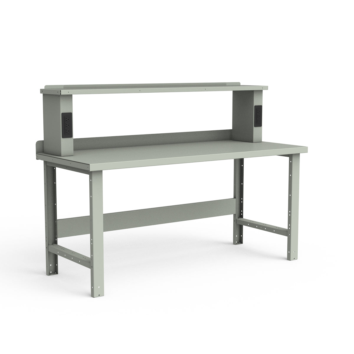 Stationary Workbench - 72"W x 30"D x 34"H - Painted Steel Top