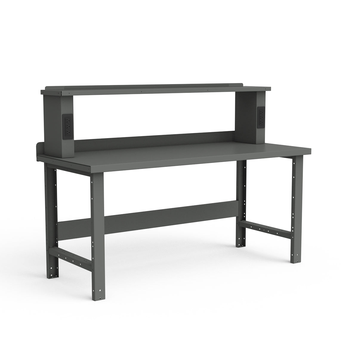 Stationary Workbench - 72"W x 30"D x 34"H - Painted Steel Top