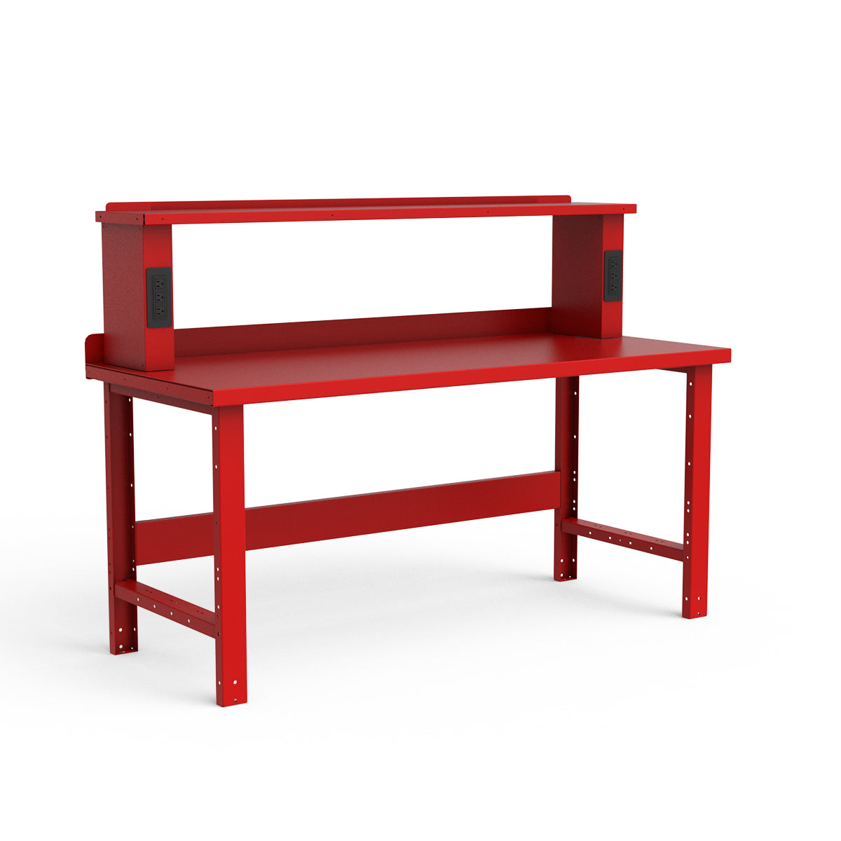 Stationary Workbench - 72"W x 30"D x 34"H - Painted Steel Top