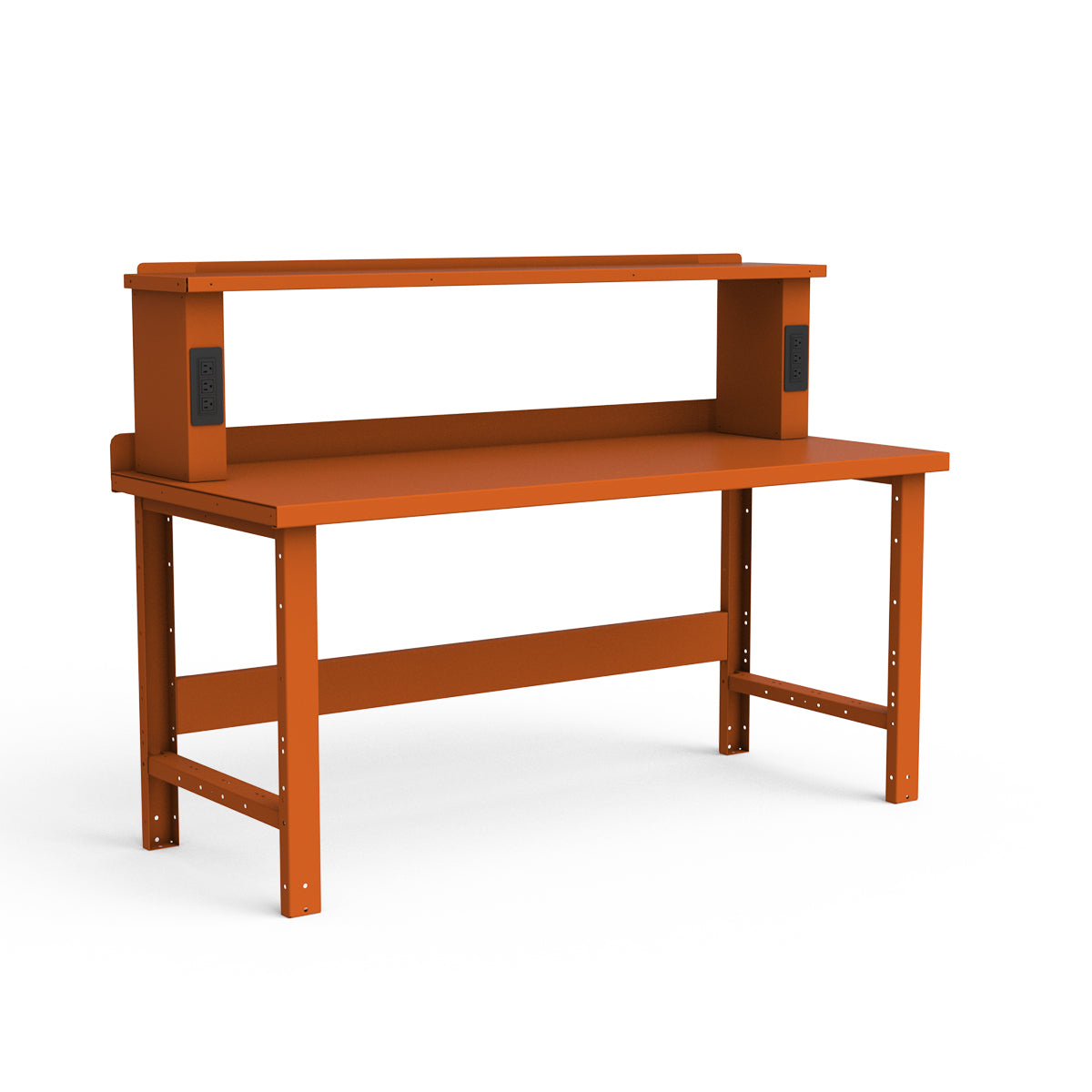 Stationary Workbench - 72"W x 30"D x 34"H - Painted Steel Top