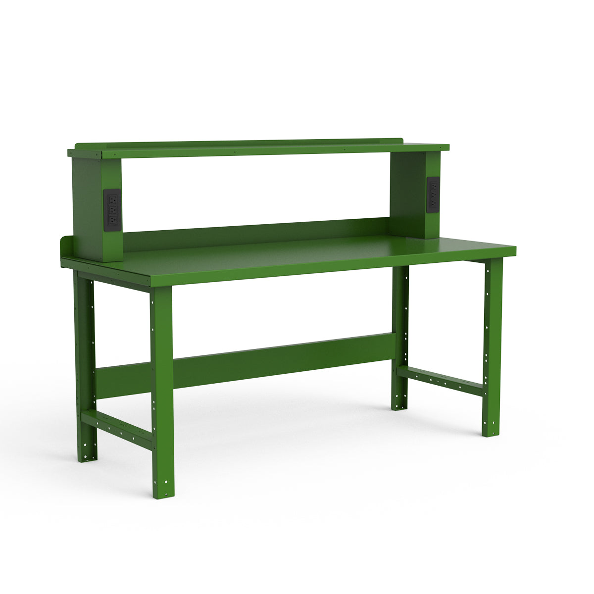 Stationary Workbench - 72"W x 30"D x 34"H - Painted Steel Top
