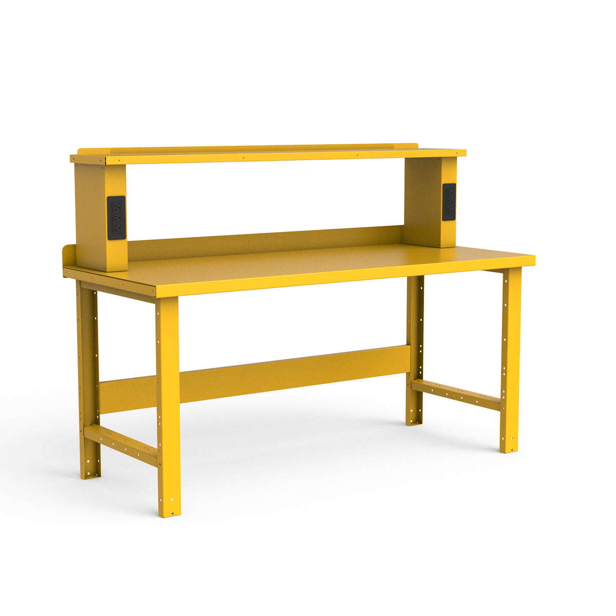 Stationary Workbench - 72"W x 30"D x 34"H - Painted Steel Top