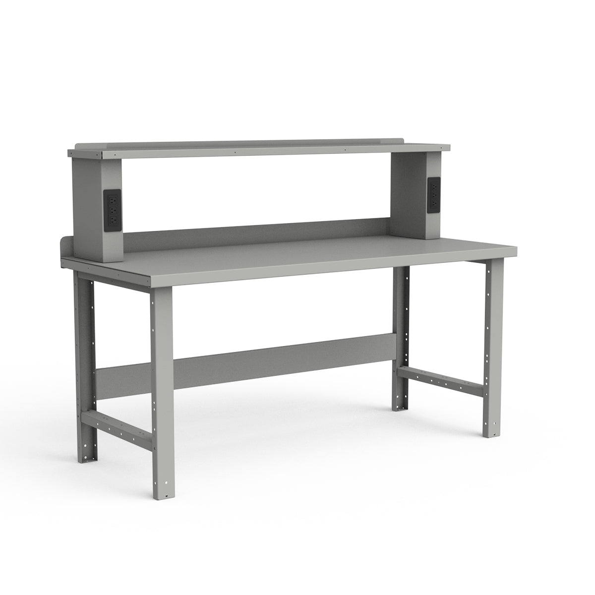 Stationary Workbench - 72"W x 30"D x 34"H - Painted Steel Top