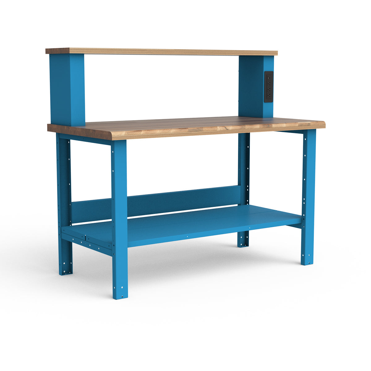 Stationary Workbench - 60"W x 30"D x 36"H - Laminated Wood Top